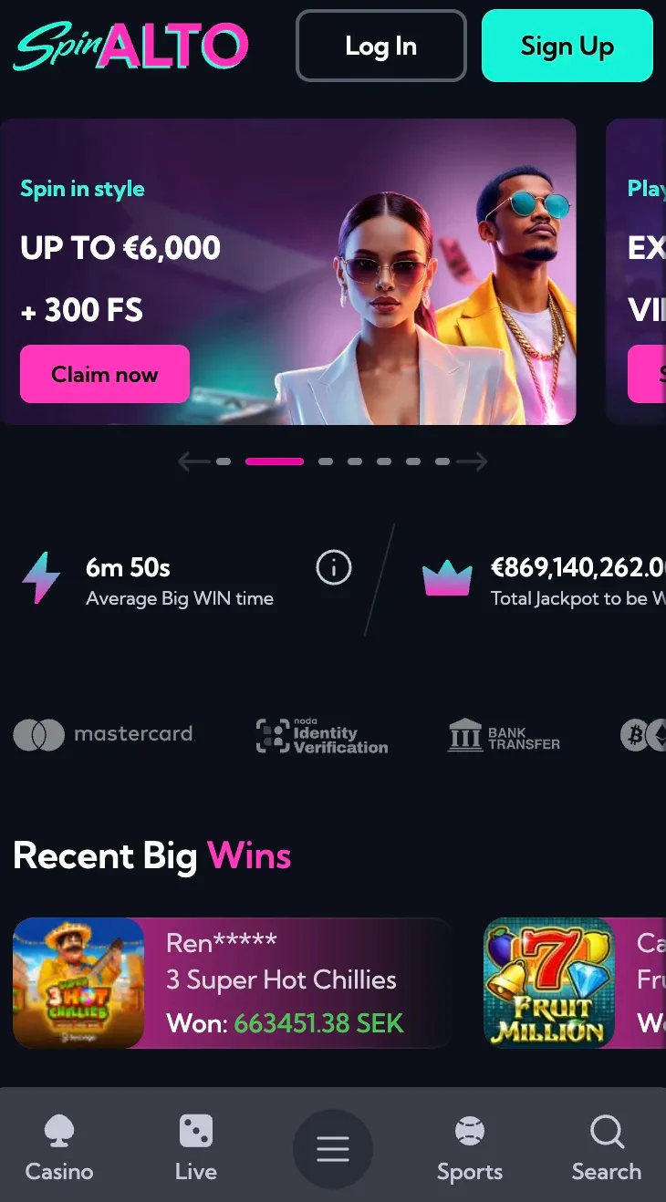 Hrajte na mobilním telefonu ve Spinalto
